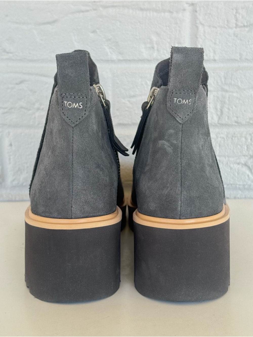 TOMS Maude Suede Wedge Booties Women's 8 - Picture 9 of 15